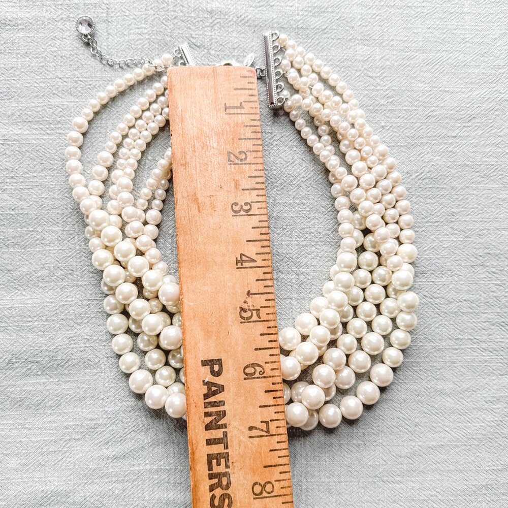 Lia Sophia Cream Pearl Necklace - Picture 7 of 7